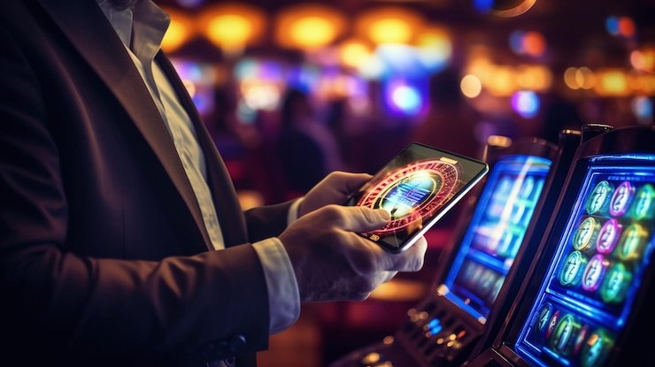 Live casino table with multi-angle camera feed